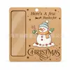 Etiquetas de decoración navideña más vendidas transfronterizas, nuevos colgantes navideños, letreros para puertas, colgantes de clip para dinero navideño