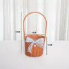 Cesta de Flores de Mão Imitação de Rattan Artesanal Tecida Ornamento para Arranjo de Flores Celebração de Casamento Decorações de Casamento Cesta para Arranjo de Flores Lembrancinhas de Festa