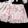 Pijama de Algodón Nube con Cuello Solapa para Niñas 2025, Ropa de Casa Casual de Manga Larga y Pantalón Largo para Primavera y Otoño para Niños Mayores Venta al por Mayor