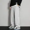 Pantalones holgados de pierna recta versátiles y casuales de otoño, ajustados, estilo minimalista europeo y americano, para hombre y mujer, elásticos