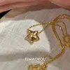 Collar con Colgante de Estrella Amarilla con Puntos de Diamante de Colores Cadena para Clavícula Nuevo Verano 2025 para Mujer