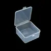 Caja de Plástico, Accesorios Cuadrados para Pesca, Caja de Almacenamiento de Plástico Transparente, Caja Cuadrada Pequeña, Caja de Almacenamiento y Organización para Papelería y Labiales