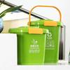 Xyt desktop cozinha cozinha lixo filtro classificação lixeira doméstica portátil fermentação selo desodorante separação úmido e seco verde