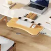 Tablero de Extensión para Hueco de Escritorio de Dormitorio, Escritorio Plegable para Computadora, Soporte para Teclado y Ratón, Estante de Almacenamiento Multifuncional sin Perforaciones