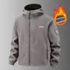 Comercio Exterior Transfronterizo Moda Chaqueta Casual de Terciopelo Doble Cara para Hombre Otoño e Invierno Chaqueta Cálida de Terciopelo con Cuello Alto Top Versátil