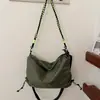 Bolso de hombro cruzado de otoño a cuadros simple de gran capacidad, nuevo, moda 2026, casual, elegante, versátil