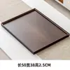 Bandeja para Juego de Té de Bambú Plato de Almacenamiento para Tazas de Agua Domésticas Plato de Servicio Rectangular Especial de Madera para Restaurante Plato para Frutas y Cena