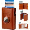 Amazon 70% de descuento Cartera Antirrobo Rfid Cartera para Hombre con Localización Airtag Cartera Portatarjetas de Cuero Multifuncional