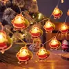 Luces de Cadena LED Navideñas para Personas Mayores, Muñeco de Nieve, Luces Decorativas para Árbol de Navidad, Colgantes Creativos para Ventanas con Atmósfera, Cadenas de Luces de Colores