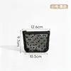 Bolsa de Maquiagem Portátil com Coração Transparente de Rede Transfronteiriça, Grande Capacidade, Bolsa de Higiene Pessoal para Viagem, Envelope Vermelho Feminino, Bolsa para Retoque
