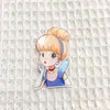 Hermosa Niña Blancanieves Elsa Accesorios Acrílicos DIY Accesorios para el Cabello de Niños Pinza para el Cabello Funda de Teléfono Pegatinas para Refrigerador