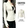 Top de Pilates gris, ajustado, para mujeres petite, nuevo conjunto de yoga para principios de otoño 2026, chaqueta de corte slim de alta gama para mujer