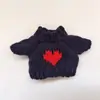 (Sin bebé) más vendido labubu tela vinilo muñeca ropa accesorios colección suéter cárdigan bufanda