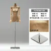Tienda de ropa maniquí de cuerpo plano original soporte de exhibición maniquí de ventana de medio cuerpo plano de pecho femenino maniquí de papel kraft retro para ropa femenina