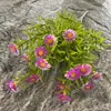 Nuevo Producto Césped Acuático Artificial de 5 Picos Girasol Arreglo Floral de Boda Accesorios Fila de Flores de Plástico Decoración de Boda Fabricante de Flores Venta al por Mayor