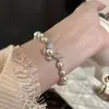 Collar de Perlas Blancas Australianas Shijia con Mariposa Lujo Ligero Gama Alta Exquisito El Más Fácil de Combinar Cadena para Clavícula Cadena de Moda para Suéteres para Mujeres