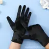 Guantes de terciopelo dorado para mujer de otoño e invierno guantes de terciopelo elástico guantes cálidos para montar al aire libre para conducir al por mayor