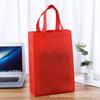 Bolsa no tejida en stock, película de impresión de logotipo imprimible, bolsa de compras, bolsa publicitaria para llevar
