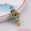 Fio de Ouro Mandala Flor Nó DIY Pulseira Tecida à Mão Cordão Acessórios de Joias Peça de Mão Franja Material Venda por Atacado