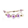 Pulsera de Gema de Tiempo con Espécimen de Planta Fresco y Simple - Tres Vidas, Tres Mundos, Diez Mil Millas de Flores de Durazno Joyería de Flores Secas al por Mayor