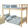 Juego de Tres Piezas de Algodón Puro para Cama de Dormitorio de Estudiante Universitario Verano 2025 Nuevo Funda de Edredón Sábanas y Sábanas Ajustables