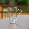 Taza de Té Verde para Oficina, Vaso para Bebidas y Jugo para el Hogar, Taza de una Sola Capa, Vaso de Vidrio, Vaso de Agua de Borosilicato Alto Coloreado