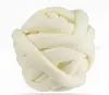 Fio de Algodão Core-Spun Enrolado à Mão para Tricô de Mantas, Tiras de Tecido Ultra-Grossas, Algodão Core-Spun Lavável à Máquina para Crochê