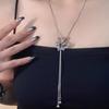Colar Retrátil Feminino Design de Nicho de Luxo Leve Cadeia de Clavícula Versátil 2024 Novo Estilo Colar da Moda