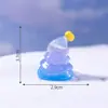 Micro-Paisagem Criativa Fofa Árvore de Natal Boneco de Neve Estatueta Casa de Bonecas DIY Decoração Acessório de Pendurar Mini Ornamento