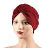 Nuevo Sombrero Turbante Elástico Engrosado Sombrero Cruzado Retorcido de Moda Versátil Europeo y Americano Turbante Sombrero Cálido