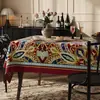 Toalha de Mesa Estilo Americano Personalizada, à Prova de Óleo, Impermeável, Resistente ao Calor, Toalha de Mesa Retangular, Luxo Leve, Sensação de Alta Qualidade, Jogo Americano, Toalha de Mesa