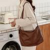 Bolso bandolera grande para mujer para ir al trabajo, nuevo estilo, simple, versátil, gran capacidad, bolso de hombro, bolso bandolera, bolso tote de cuero suave, ligero