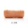 Ruyiniao Hilo de 2 mm Hebra Redonda Hilo de Algodón Hueco Tejido a Mano DIY Material para Bolsas Hilo Grosor Medio Bola de Lana Crochet