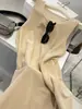 Vestido Camisola de Tricô Elegante e de Alta Qualidade com Decote U para Mulheres, Vestido Regata Soltinho e Fluido para Camadas de Verão