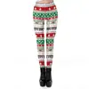Ropa de Navidad 2024 Amazon Nuevos Leggings Estampado Digital Navideño para Mujer Pantalones Navideños Europeos y Americanos para Mujer