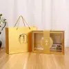 Caja de Empaque de Hongo Rojo, Caja de Regalo de Hongo Morilla, Caja Exterior de Papel de Lote Pequeño, Caja de Regalo de Gelatina de Pez Dorado, Caja Vacía