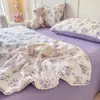 Jie Liya Colcha de Algodón Acolchada de Verano Hilo Relleno Colcha Refrigerante de Verano Juego de Cuatro Piezas Colcha de Aire Acondicionado Doble Colcha Fina de Verano Disponible para Mayorista