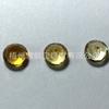 Cristal amarillo natural 4MM 5MM redondo cristal amarillo facetado piedra desnuda joyería con piedra
