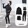 Moda Outono e Inverno Rede Vermelha Casaco Solto Feminino Menina Cheinha Tamanho Grande Roupa Esportiva Academia Corrida Matinal Yoga