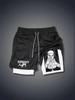 Shorts Deportivos de Verano para Hombre de Aliexpress Transfronterizos de Secado Rápido Transpirables Doble Capa Anti-Reflejo Falsos de Dos Piezas para Fitness Running