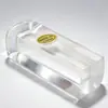 Venta al por mayor de material para sello orgánico de cabeza redonda, Material para sello de nombre de cristal de imitación de color transparente, Material para sello acrílico cuadrado