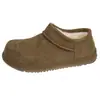 Botas de nieve de algodón para mujer Little Potato Birkenstock de comercio exterior transfronterizo, nuevos modelos de otoño e invierno, con forro polar añadido, engrosadas, cálidas, antideslizantes e impermeables