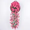 Colgante de Pared Violeta de Simulación al por Mayor Colgante de Pared Flor de Ratán Floral Artificial Decoración del Hogar Enredadera Accesorios de Fotografía Falso