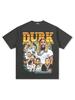 Camiseta de manga corta estampada LilDurk Reardecker Hip-hop retro americano transfronterizo, sudadera de cuello redondo de manga larga con capucha