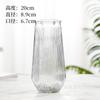Vaso de Vidro Simples Europeu, Vaso Criativo Hidropônico para Flores, Luxo Acessível para Decoração de Mesa de Casa com Flores Secas