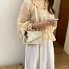 Bolso cruzado de un solo hombro, simple y versátil, con una textura elegante, nuevo bolso casual moderno retro chic 2026 para mujer