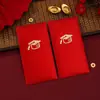 Envelope Vermelho Personalizado Popular Bolo de Aniversário Coroa Dourada Envelope Vermelho Universal Fosco com Opção de Impressão de Logo