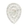 Adornos Blancos de Ganchillo en Forma de Corazón, Decoraciones Caseras DIY Hechas a Mano, Adornos de Cuentas, Accesorios Creativos para Ropa