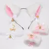 Diadema con Orejas de Gato y Cascabeles Set de Pulsera y Collar Set de Cola de Gato Accesorios para Diadema Accesorios para Fiesta de Halloween