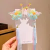Nuevo Estilo Antiguo Adorno para el Cabello Accesorios de Pasador de Pelo Hanfu para Niños con Flor de Cinta Pasador de Pelo Niña Pasador de Pelo con Borla de Mariposa